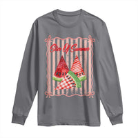 Striped Watermelon Beach Vibes Graphic Long Sleeve Shirt Slice Of Summer