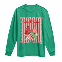 Striped Watermelon Beach Vibes Graphic Long Sleeve Shirt Slice Of Summer