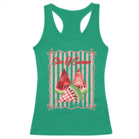 Striped Watermelon Beach Vibes Graphic Racerback Tank Top Slice Of Summer