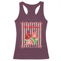 Striped Watermelon Beach Vibes Graphic Racerback Tank Top Slice Of Summer