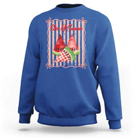 Striped Watermelon Beach Vibes Graphic Sweatshirt Slice Of Summer