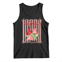 Striped Watermelon Beach Vibes Graphic Tank Top Slice Of Summer