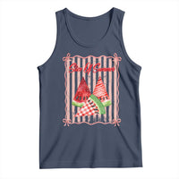 Striped Watermelon Beach Vibes Graphic Tank Top Slice Of Summer