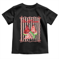 Striped Watermelon Beach Vibes Graphic Toddler T Shirt Slice Of Summer
