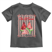 Striped Watermelon Beach Vibes Graphic Toddler T Shirt Slice Of Summer