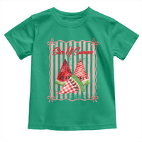 Striped Watermelon Beach Vibes Graphic Toddler T Shirt Slice Of Summer