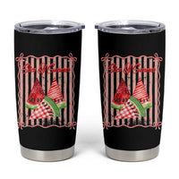 Striped Watermelon Beach Vibes Graphic Tumbler Cup Slice Of Summer