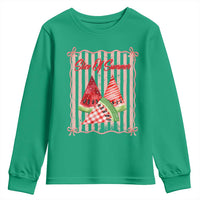Striped Watermelon Beach Vibes Graphic Youth Sweatshirt Slice Of Summer