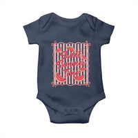 Striped Watermelon Beach Vibes Graphic Baby Onesie Sweet Summer Time