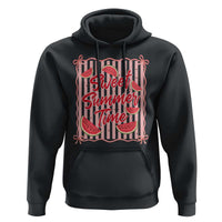 Striped Watermelon Beach Vibes Graphic Hoodie Sweet Summer Time