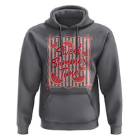 Striped Watermelon Beach Vibes Graphic Hoodie Sweet Summer Time