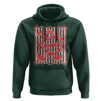 Striped Watermelon Beach Vibes Graphic Hoodie Sweet Summer Time