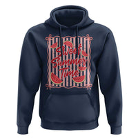 Striped Watermelon Beach Vibes Graphic Hoodie Sweet Summer Time