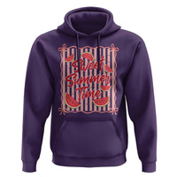 Striped Watermelon Beach Vibes Graphic Hoodie Sweet Summer Time