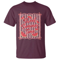 Striped Watermelon Beach Vibes Graphic T Shirt Sweet Summer Time