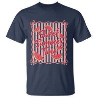 Striped Watermelon Beach Vibes Graphic T Shirt Sweet Summer Time