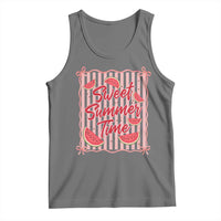Striped Watermelon Beach Vibes Graphic Tank Top Sweet Summer Time