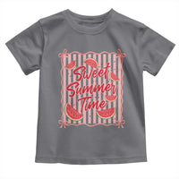 Striped Watermelon Beach Vibes Graphic Toddler T Shirt Sweet Summer Time