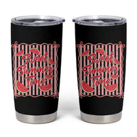 Striped Watermelon Beach Vibes Graphic Tumbler Cup Sweet Summer Time