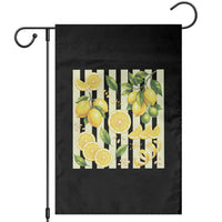 Striped Summer Lemon Garden Flag Citrus Fruit Lover Gift
