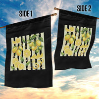 Striped Summer Lemon Garden Flag Citrus Fruit Lover Gift