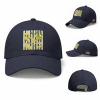 Striped Summer Lemon Baseball Cap Citrus Fruit Lover Gift