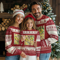 Striped Summer Lemon Ugly Christmas Sweater Citrus Fruit Lover Gift