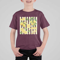 Striped Summer Lemon T Shirt For Kid Citrus Fruit Lover Gift