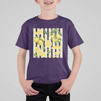 Striped Summer Lemon T Shirt For Kid Citrus Fruit Lover Gift