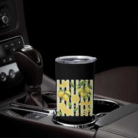 Striped Summer Lemon Tumbler Cup Citrus Fruit Lover Gift