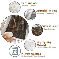 Funny Camping Raccoon Throw Blanket I Live Here Now Outdoor Lover