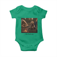 Funny Camping Raccoon Baby Onesie I Live Here Now Outdoor Lover