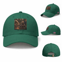 Funny Camping Raccoon Baseball Cap I Live Here Now Outdoor Lover