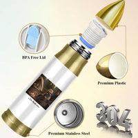 Funny Camping Raccoon Bullet Tumbler I Live Here Now Outdoor Lover