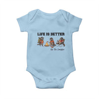 Funny Camping Raccoon Baby Onesie Life Is Better By The Campfire