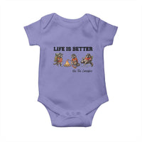 Funny Camping Raccoon Baby Onesie Life Is Better By The Campfire