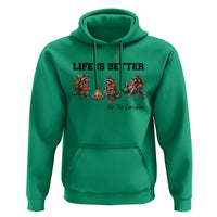 Funny Camping Raccoon Hoodie Life Is Better By The Campfire