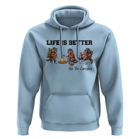 Funny Camping Raccoon Hoodie Life Is Better By The Campfire