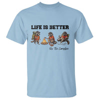 Funny Camping Raccoon T Shirt Life Is Better By The Campfire