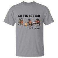 Funny Camping Raccoon T Shirt Life Is Better By The Campfire