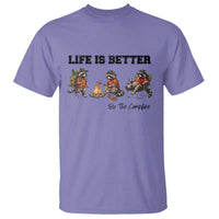 Funny Camping Raccoon T Shirt Life Is Better By The Campfire