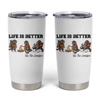 Funny Camping Raccoon Tumbler Cup Life Is Better By The Campfire