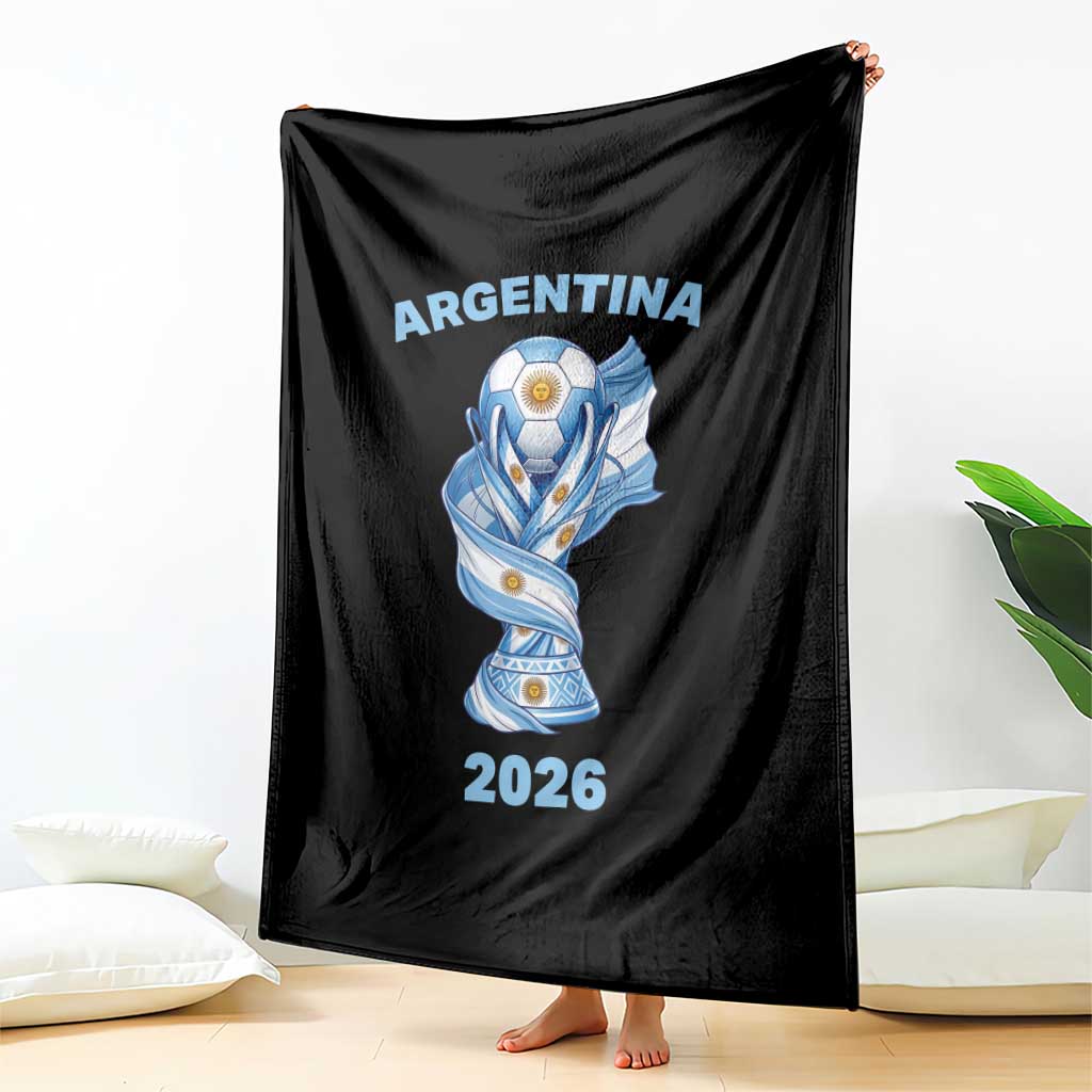 Proud Argentina Soccer 2026 Throw Blanket World Football Fan Gift