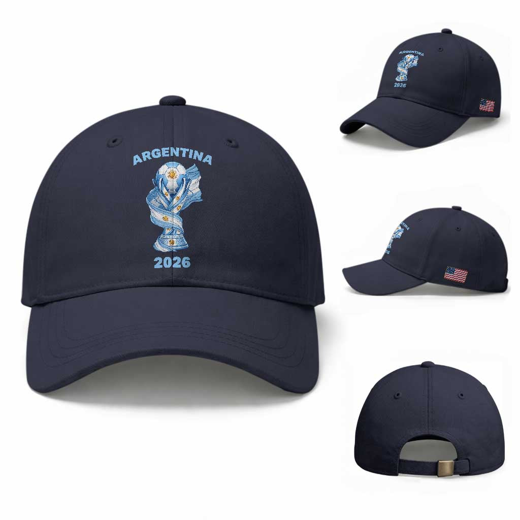 Proud Argentina Soccer 2026 Baseball Cap World Football Fan Gift