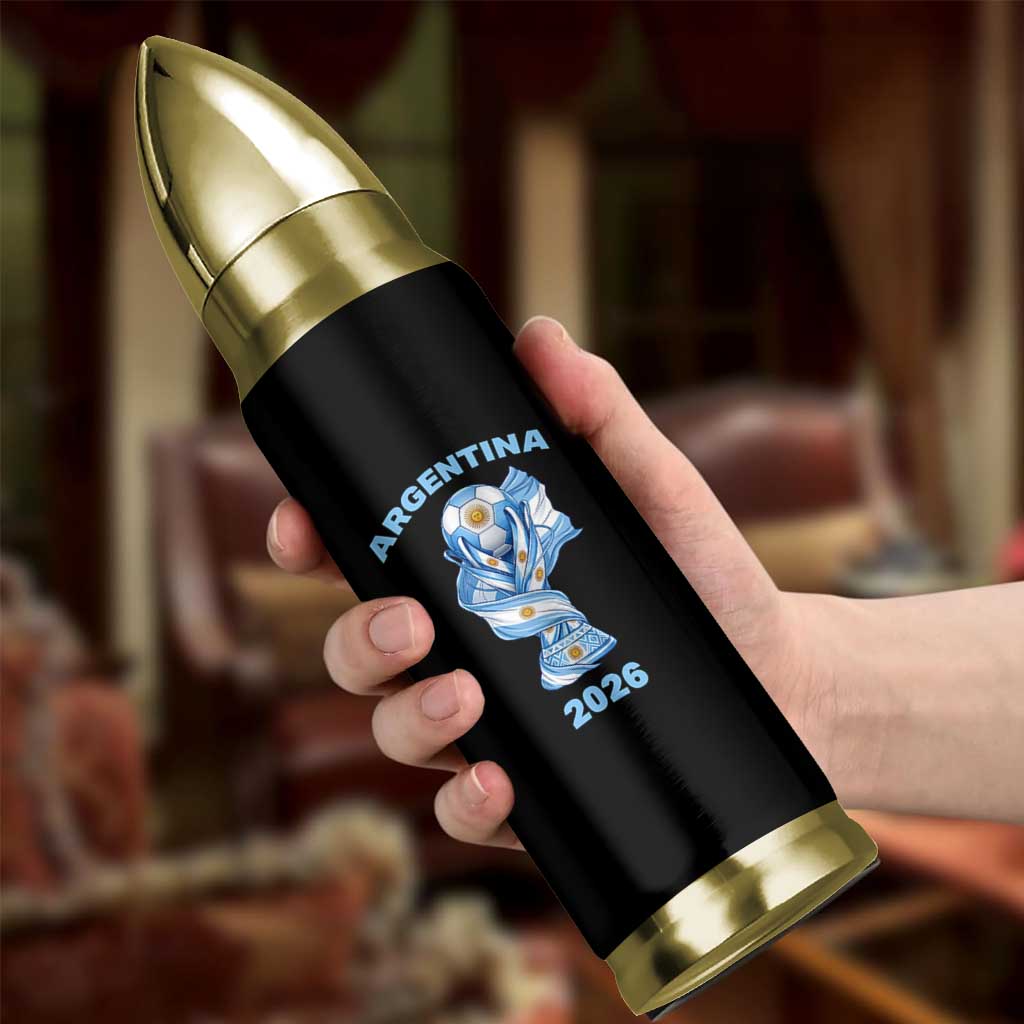 Proud Argentina Soccer 2026 Bullet Tumbler World Football Fan Gift