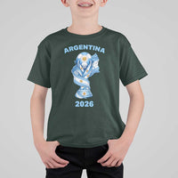 Proud Argentina Soccer 2026 T Shirt For Kid World Football Fan Gift