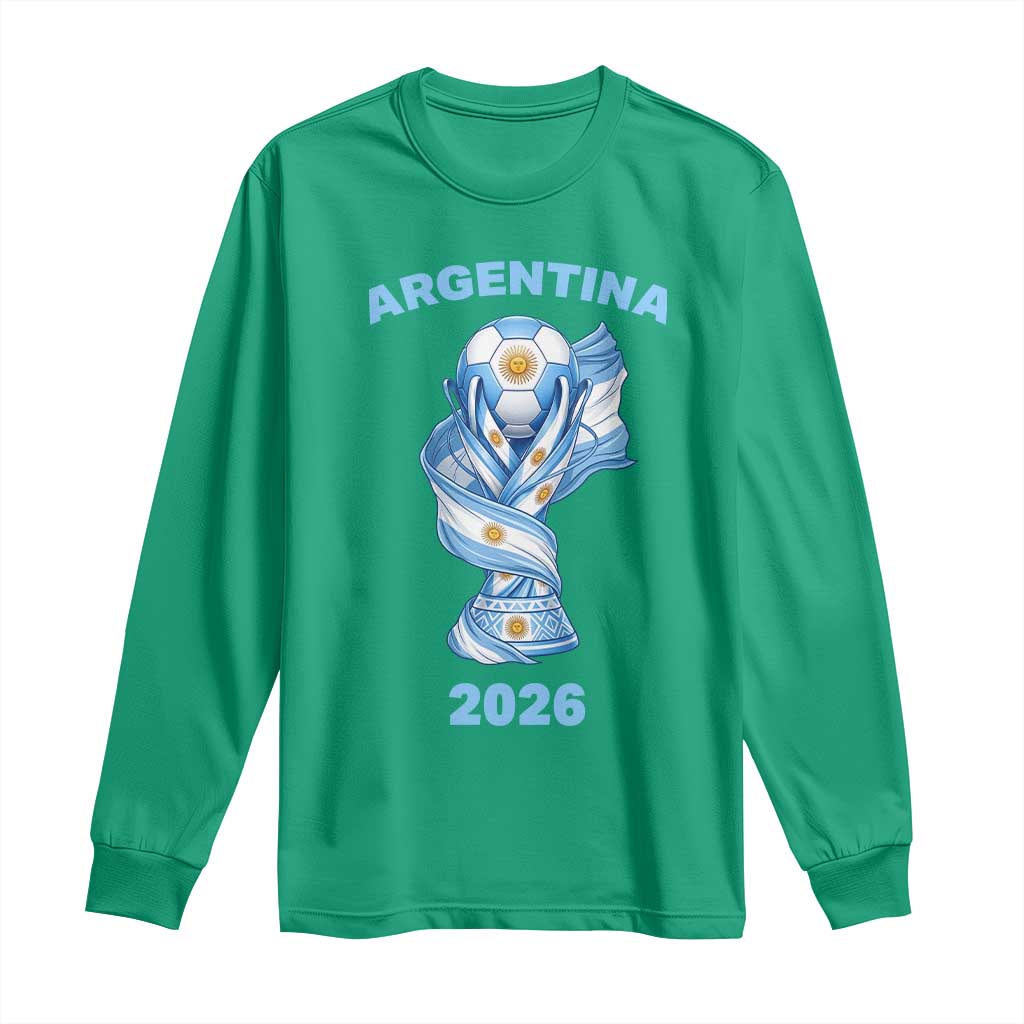 Proud Argentina Soccer 2026 Long Sleeve Shirt World Football Fan Gift
