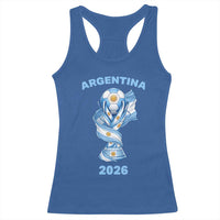 Proud Argentina Soccer 2026 Racerback Tank Top World Football Fan Gift