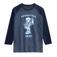 Proud Argentina Soccer 2026 Raglan Shirt World Football Fan Gift