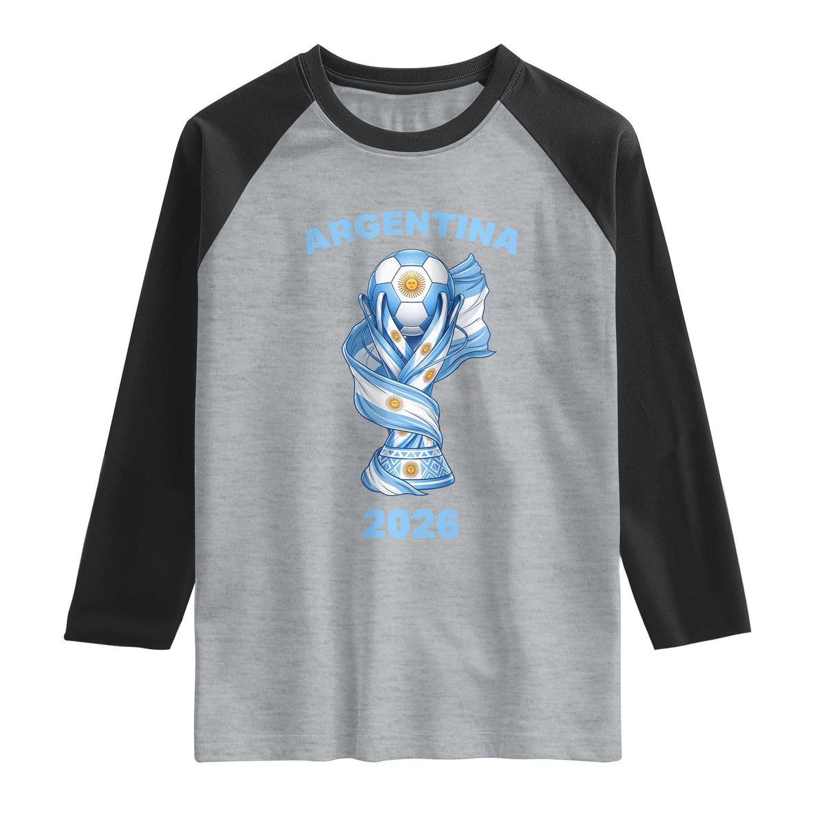 Proud Argentina Soccer 2026 Raglan Shirt World Football Fan Gift